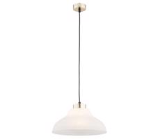 Argon 4093 - Żyrandol na lince LAGUNA 1xE27/15W/230V mosiądz/biały