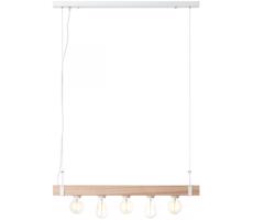 Brilliant - Żyrandol na lince WHITEWOOD 5xE27/30W/230V