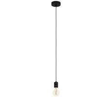 Eglo 43801 - Żyrandol na lince YORTH 1xE27/40W/230V czarny