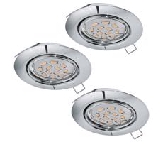 Eglo 94407 - Zestaw 3x LED Oprawa wpuszczana PENETO 3xGU10-LED/5W/230V