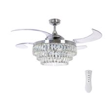 FANAWAY 212923 - Wentylator sufitowy LED VEIL 6xE14/4,5W/230V chrom + pilot