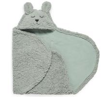 Jollein - Polarowy kocyk do przewijania Króliczek 100x105 cm Ash Green