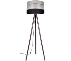 Lampa podłogowa CORAL 1xE27/60W/230V brązowy/czarny/szary/złoty