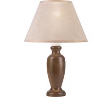 Lampa stołowa AMFORA 1xE27/60W/230V ciemnobrązowa/buk