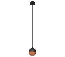 LED Żyrandol na lince MIDWAY 1xGU10/6,5W/230V czarny/miedź