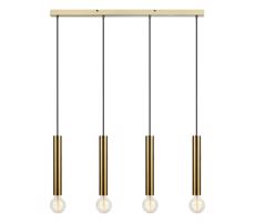 Markslöjd 108263 - Żyrandol na lince SENCILLO 4xE27/40W/230V gold