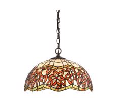 Prezent 232 - Żyrandol na łańcuchu TIFFANY 2xE27/60W/230V