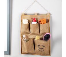 ZESTAW 2x Organizer ścienny 45x35 cm brązowy