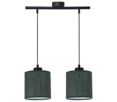 Żyrandol na lince PATTI 2xE27/60W/230V zielony