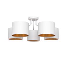 Żyrandol natynkowy ALBA 5xE27/60W/230V biały/złoty
